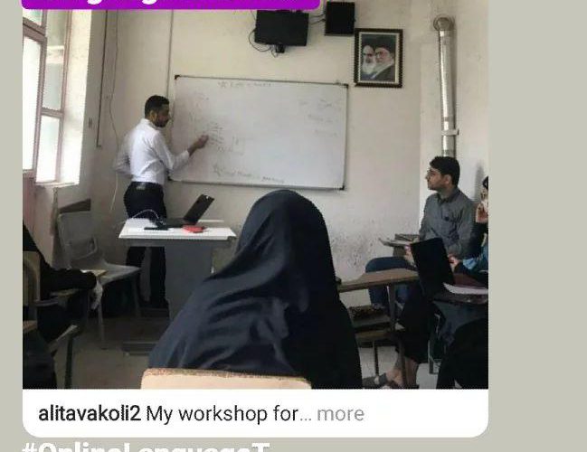 My workshop about How to Teach Online for Khorasan Language Institute