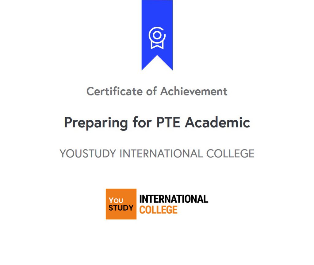 Ali Tavakoli's Certificate of Achievement for Preparing for PTE Academic 3